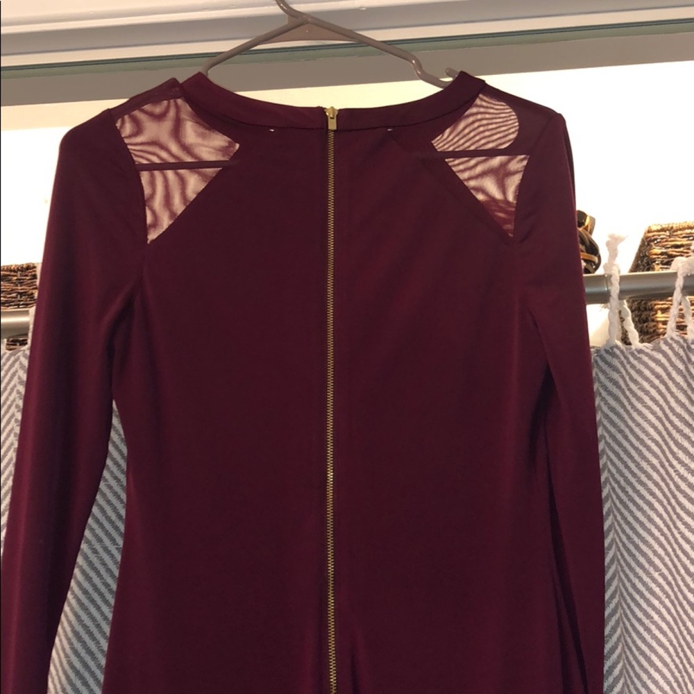 Express maroon Dress - Picture 5 of 6